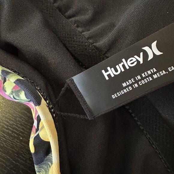 Hurley Womens's UPF 50+ Sun Protection Floral One Piece Swimsuit XXL - Picture 7 of 8